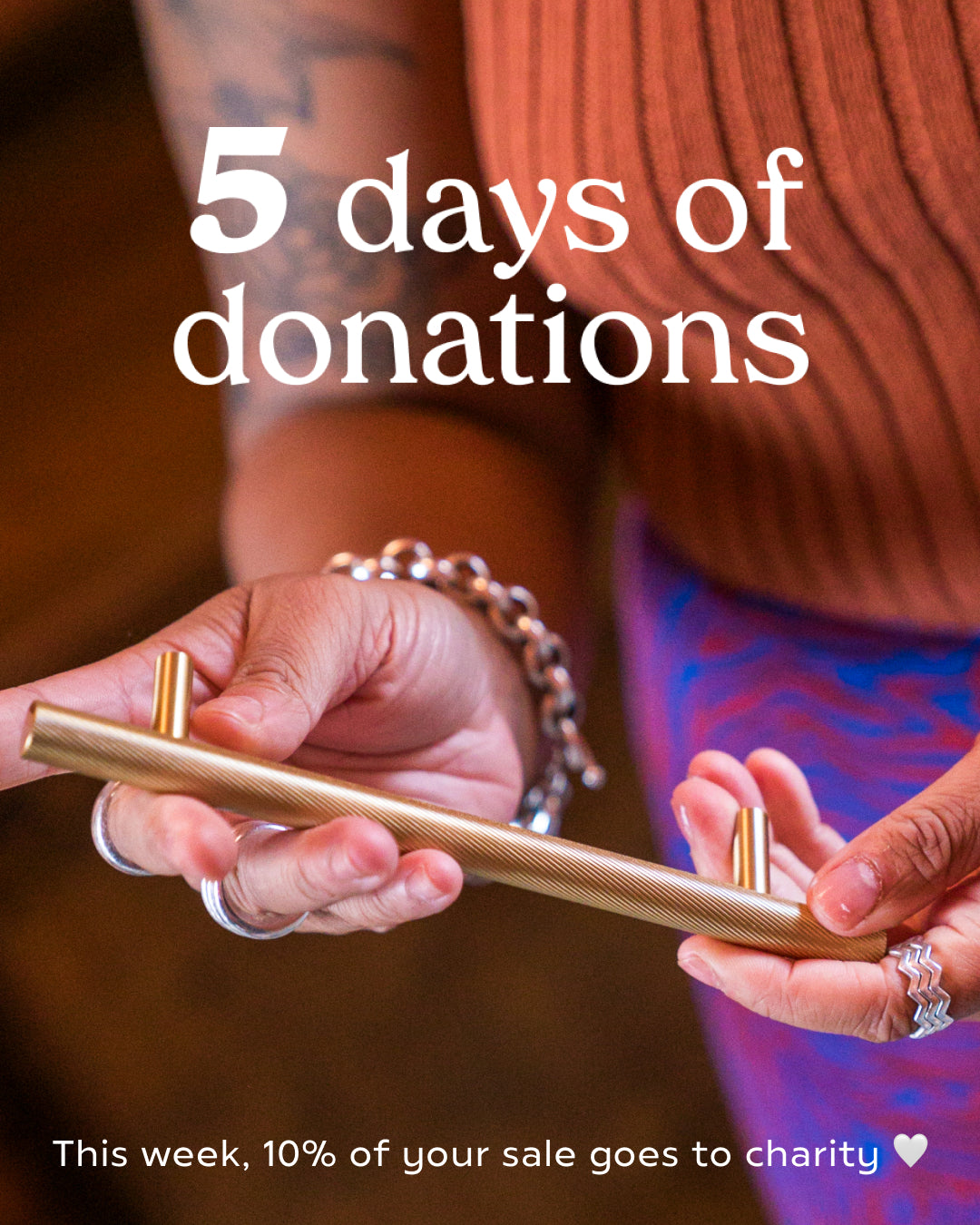 Plank Hardware 5 days of donations homepage mobile