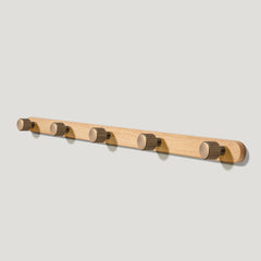 Plank Hardware Accessories LENNON Wooden Wall Mounted Coat Rack - Oak / Antique Brass