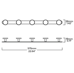 Plank Hardware Accessories LOVELL Hook Backplate Set - Black