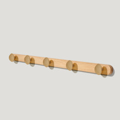 Plank Hardware Accessories PEBBLE Wooden Wall Mounted Coat Rack - Oak / Aged Brass