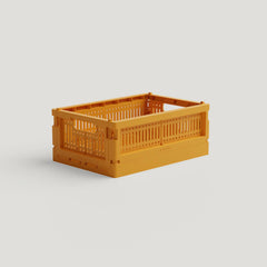 Plank Hardware Accessories Mini Recycled Foldable MADE CRATE - Mustard Yellow