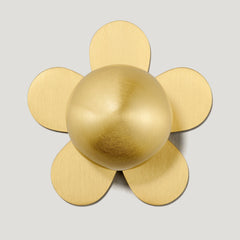 Plank Hardware Cabinetry ADA Flower Knob Backplate - Brass