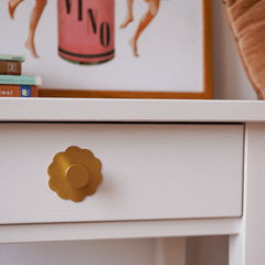 Plank Hardware Cabinetry ADA Scallop Knob Backplate - Brass