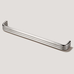 Plank Hardware Cabinetry 228mm (220mm CC) / Handle Only ALVA D Bar Handle - Satin Nickel