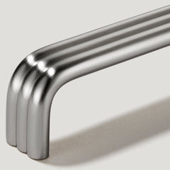 Plank Hardware Cabinetry ALVA D Bar Handle - Satin Nickel