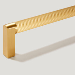 Plank Hardware Cabinetry 420mm (365mm CC) BECKER D Bar Handle - Brass