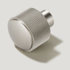 Plank Hardware Cabinetry HUMBOLDT Knurled Button Knob - Stainless Steel