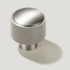 Plank Hardware Cabinetry HUMBOLDT Knurled Button Knob - Stainless Steel