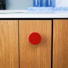 Plank Hardware Cabinetry LOVELL Circular Knob - Red