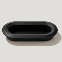 Plank Hardware Cabinetry OLMO Oval Recessed Pull Handle - Black