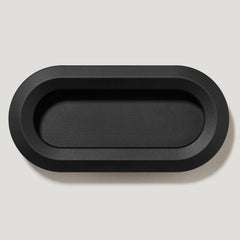 Plank Hardware Cabinetry OLMO Oval Recessed Pull Handle - Black