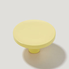 Plank Hardware Hidden LOVELL Circular Knob - Lemon Yellow