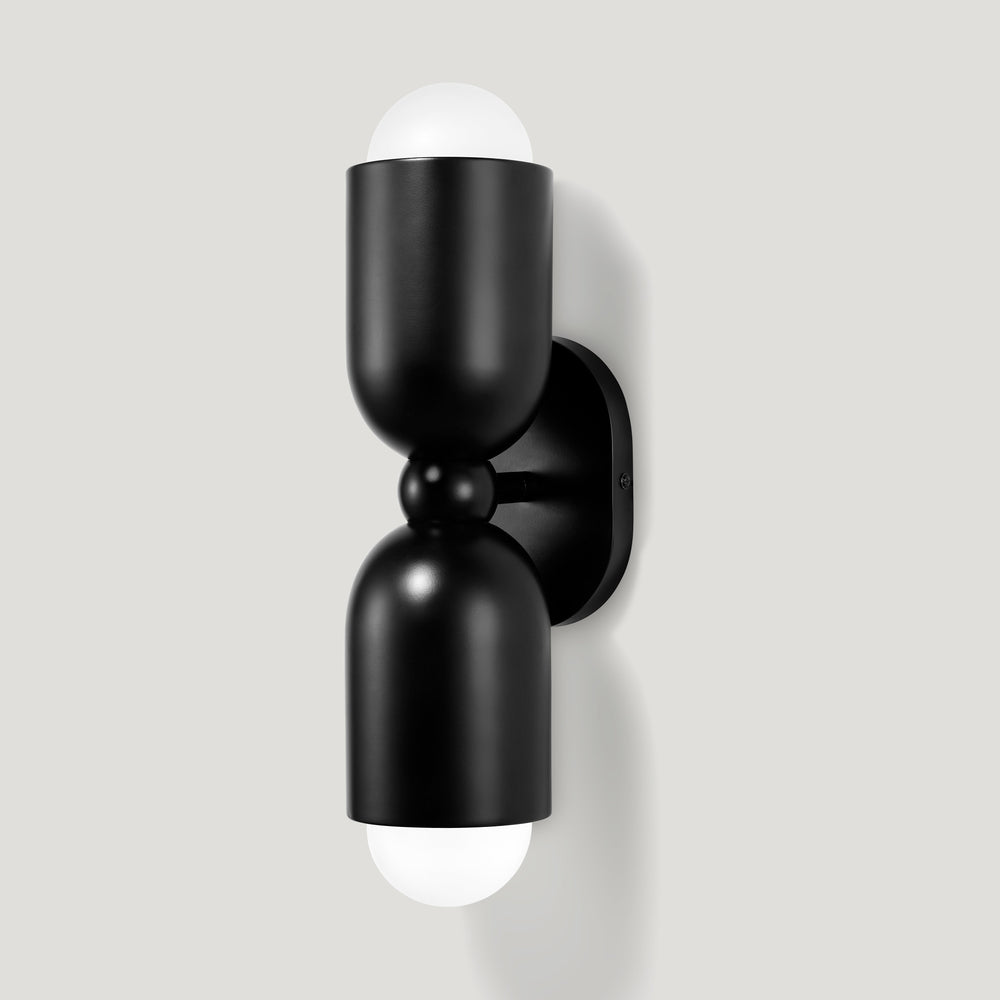 JENSEN Double Wall Light - Black