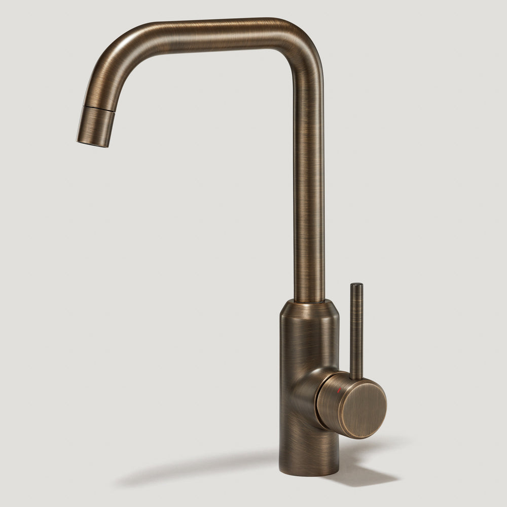 ARMSTRONG Smooth Kitchen Mixer Tap - Antique Brass