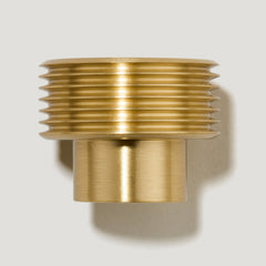 Plank Hardware Handles & Knobs BEZEL Grooved Knob - Brass