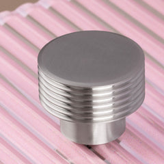 Plank Hardware Handles & Knobs BEZEL Grooved Knob - Stainless Steel