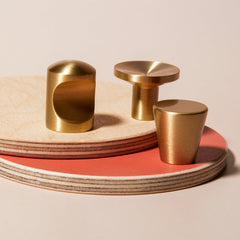 Plank Hardware Handles & Knobs HUBBLE Tapered Knob - Brass