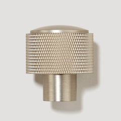 Plank Hardware Handles & Knobs HUMBOLDT Knurled Button Hook - Satin Nickel