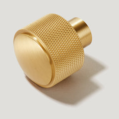 Plank Hardware Handles & Knobs HUMBOLDT Knurled Button Knob - Brass