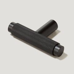 Plank Hardware Handles & Knobs Single T - 57mm KEPLER Knurled Single T Handle - Black