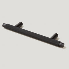 Plank Hardware Handles & Knobs 160mm (96mm screw w) KEPLER Knurled T-Bar Handle - Black