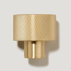 Plank Hardware Handles & Knobs SWIFT Swirl Knob - Brass