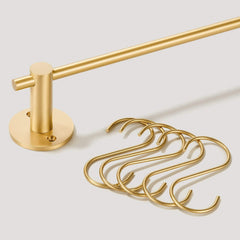 Plank Hardware Hooks 85mm Bronte S Hanging Hook (Set of 5) - Solid Brass