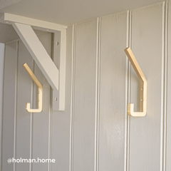 Plank Hardware Hooks LEVI Square Hook - Brass