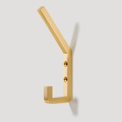 Plank Hardware Hooks LEVI Square Hook - Solid Brass- 120mm